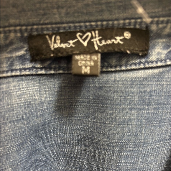 Cotton Jean dress Velvet heart medium - Picture 2 of 4